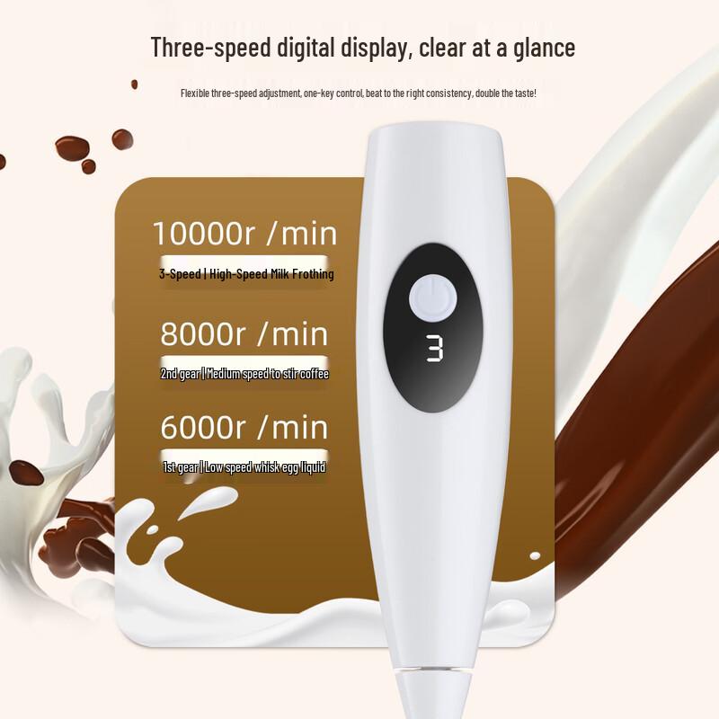 MDNG Digital Electric Milk Frother & Egg Beater