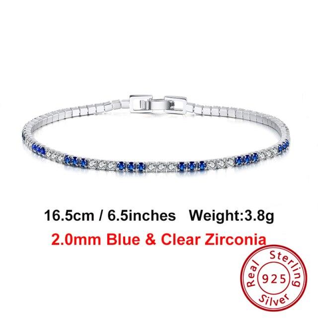 

Orsa Jewels Тональный итальянский S Прозрачно-синий Женский Циркониевый Хрустальный Модный Трендовый Теннисный Цепочка Подвеска Ожерелье Украшения Sc49Трендовый
