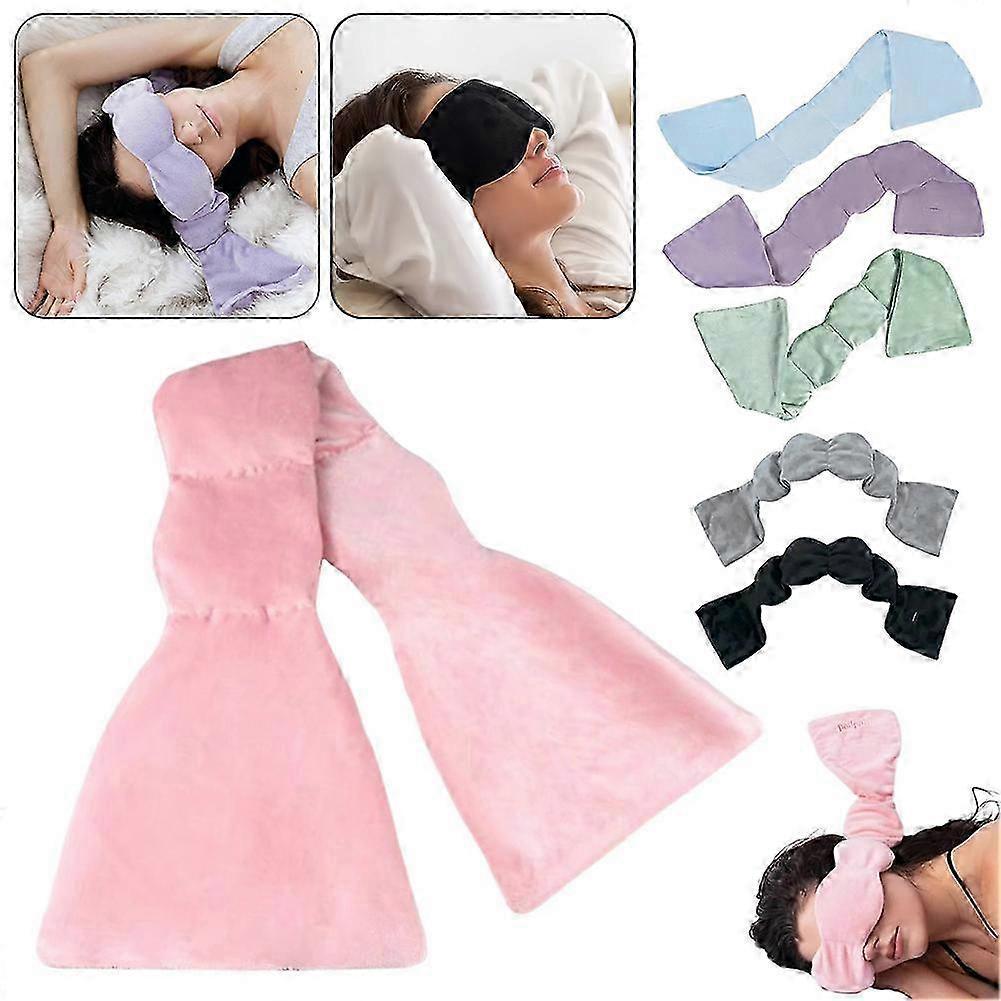 Weighted Sleep Mask for Deep Rest, Soft Eye Mask for Eye Strain Relief, Relaxing Sleep Eye Cover for Men Women Home Travel