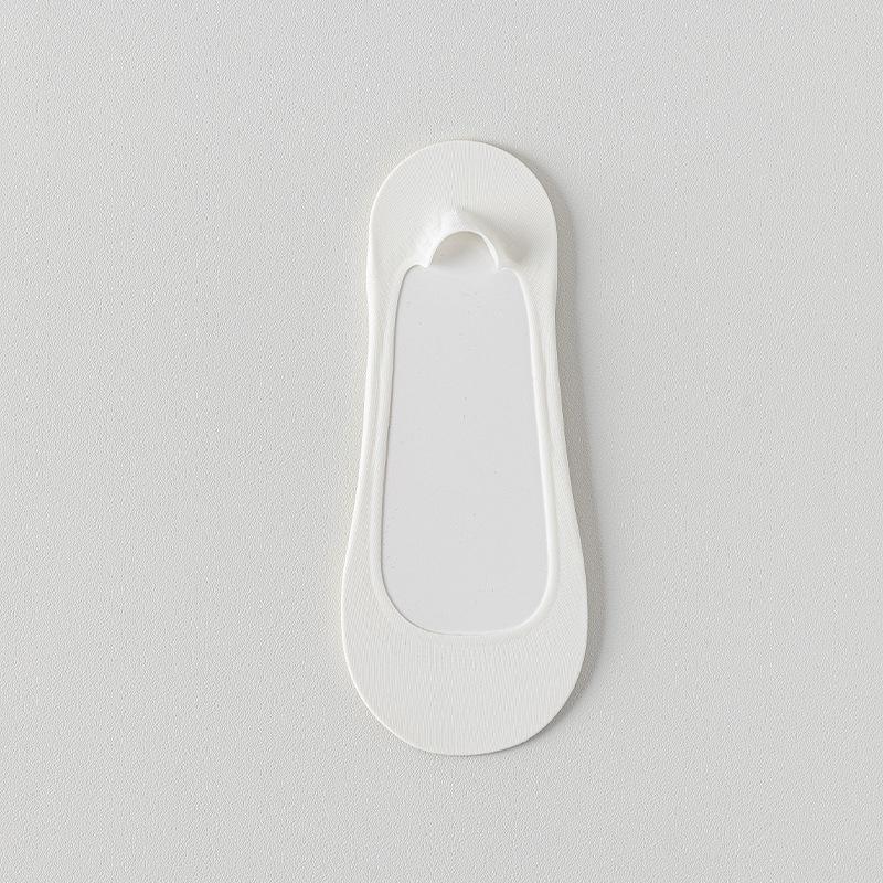 Ice Silk Boat Socks Foot Padded Silicone Anti Slip Thick Sponge Bottom Soft Comfortable High Heel Shockproof Invisible Socks