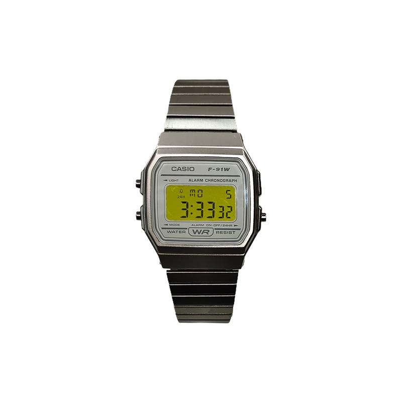 Casio Maßgeschneiderte Uhr modifizierte Serie hellviolettes Spiegel-Silber Edelstahlgehäuse klassisch Retro Leben wasserdicht LA670WA- LA670WA-1D
