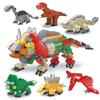 6 Pieces Dinosaur Egg Building Blocks Fun Easter Toys Party Favors Easter Building Blocks Kids Christmas Gifts