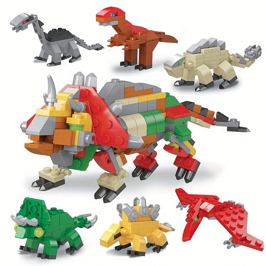 6 Pieces Dinosaur Egg Building Blocks Fun Easter Toys Party Favors Easter Building Blocks Kids Christmas Gifts