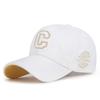 C Embroidery Letter Baseball Hat Adjustable Sun Protection Peaked Gift Caps