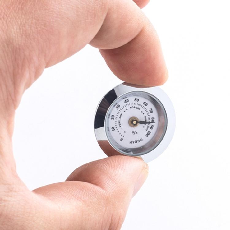 28mm Metall-Zigarren-Hygrometer Haushalts-Innen-Außen-Zigarrenkasten Feuchtigkeitsmesser