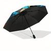 Disney Mickey Mouse, Halloween Themed automatic opening and closing folding umbrella, portable - durable, 8-rib umbrella frame, very suitabl