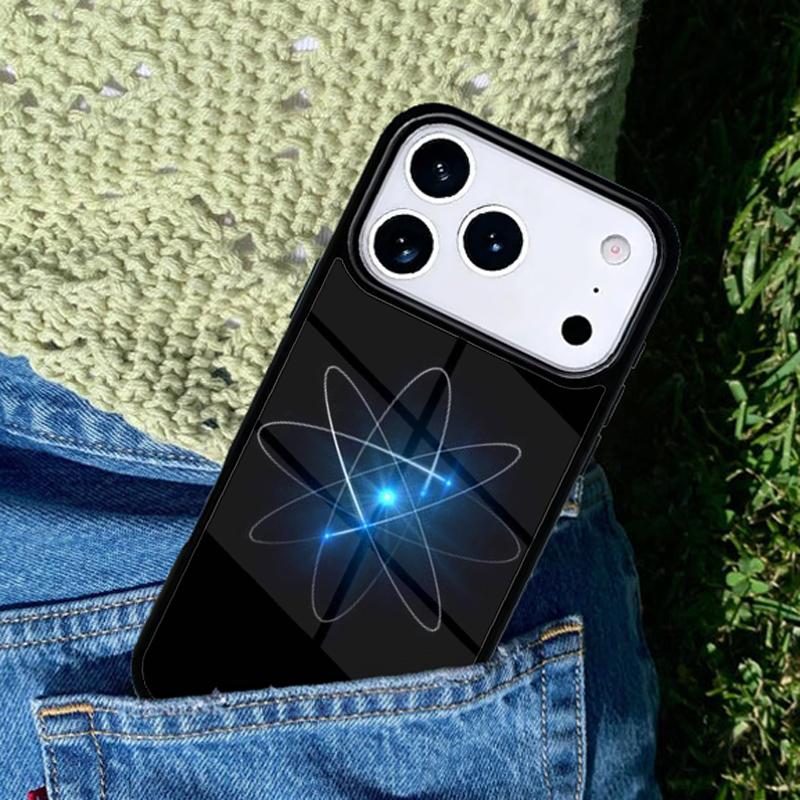 Atom Science Chemistry Phone Case Cover for IPhone 11 12 13 14 15 16e 17 Pro Max Coque for IPhone 17 Air