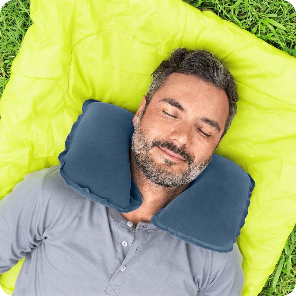 Travel Pillow Croissant 37 X 24 X 10 Cm Bestway 67006 Gray