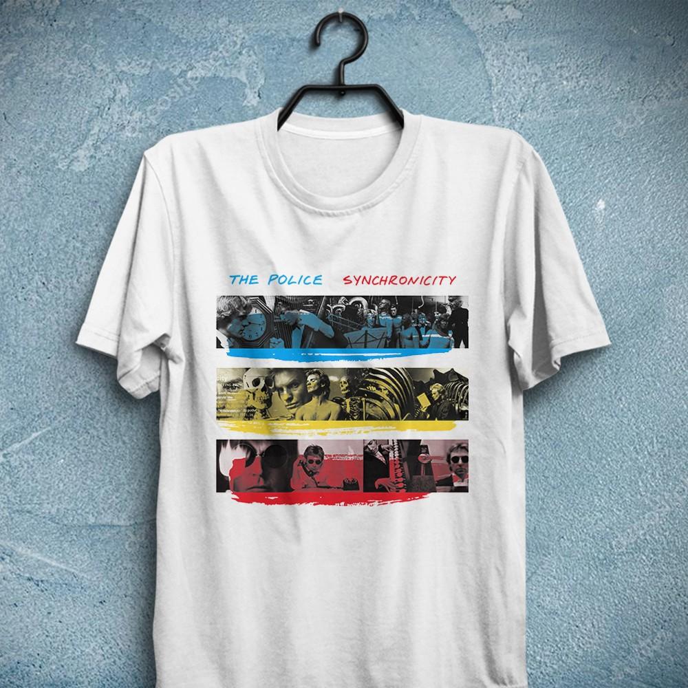 Synchronicity The Police T-Shirt Sting Stewart Copeland Henry Padovani Summers Unisex T-Shirt S