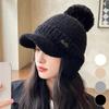 Women's Smile Color Ear Cap Droplet Beanie Hat