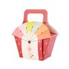 12pcs Simple Hand-held Packaging Box, Colorful Biscuit Candy Box