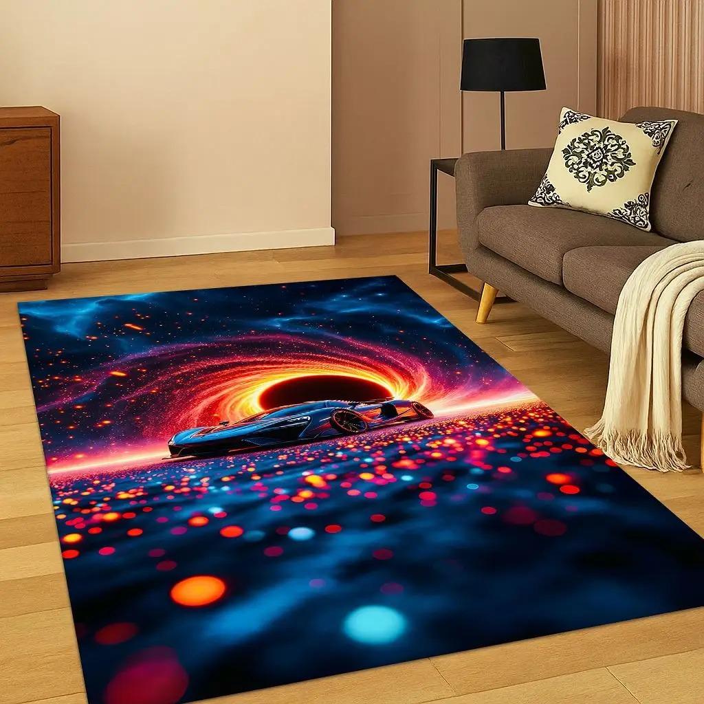 Sports Car Racing Car Carpet Rug for Playroom Living Room Bedroom Home  Kitchen Doormat Decor Carpets for Living Room Carpets
