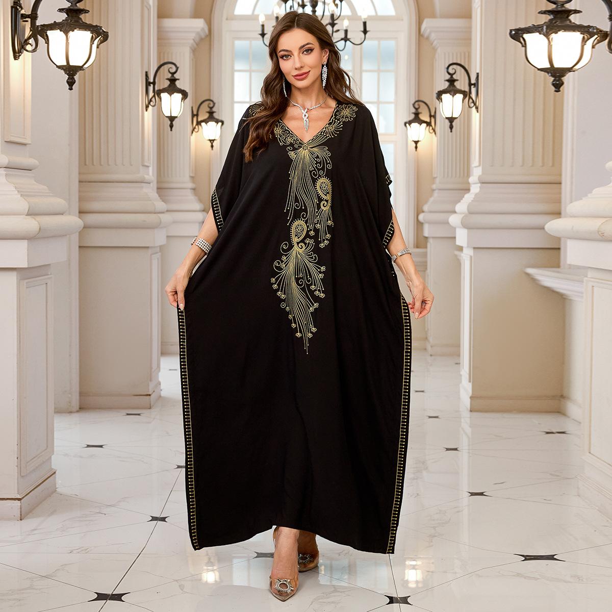 

Женская мода лето весна цветочный узор принт рукава 1/2 V-образный вырез свободная талия повседневные платья Size: One Size