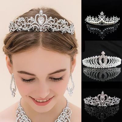 Cristal Petrecere de nunta Tiara printesa Coroana bentite Accesorii pentru par la moda Articole pentru cap