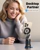 Eary Portable Travel Magnetic Phone Holder Stand With 360° Rotatable Adjustable Mount For Airplane Desk Train Seat iPhone 16 15