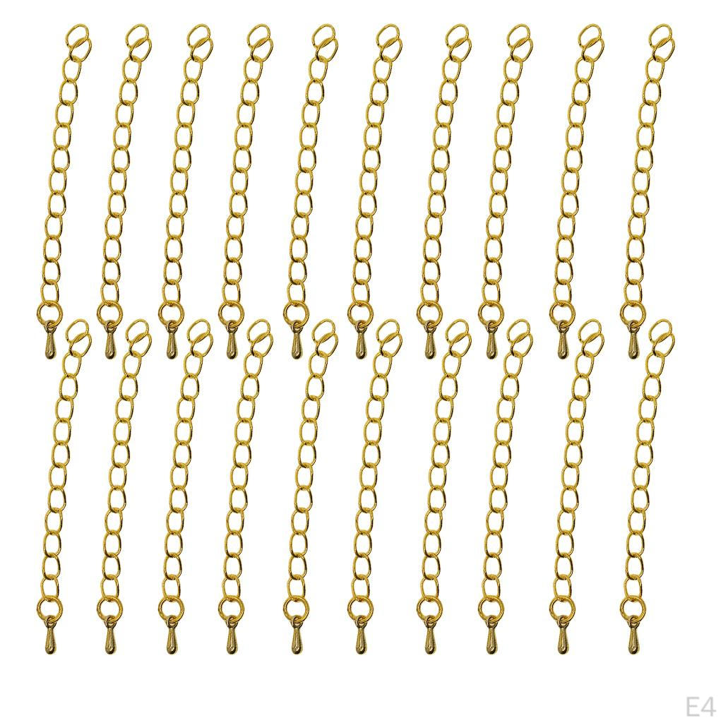 20 Pcs and black Extension DIY Necklace