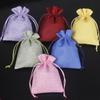 Custom Printed Linen Drawstring Sachet Bag for Jewelry Packaging and Storage