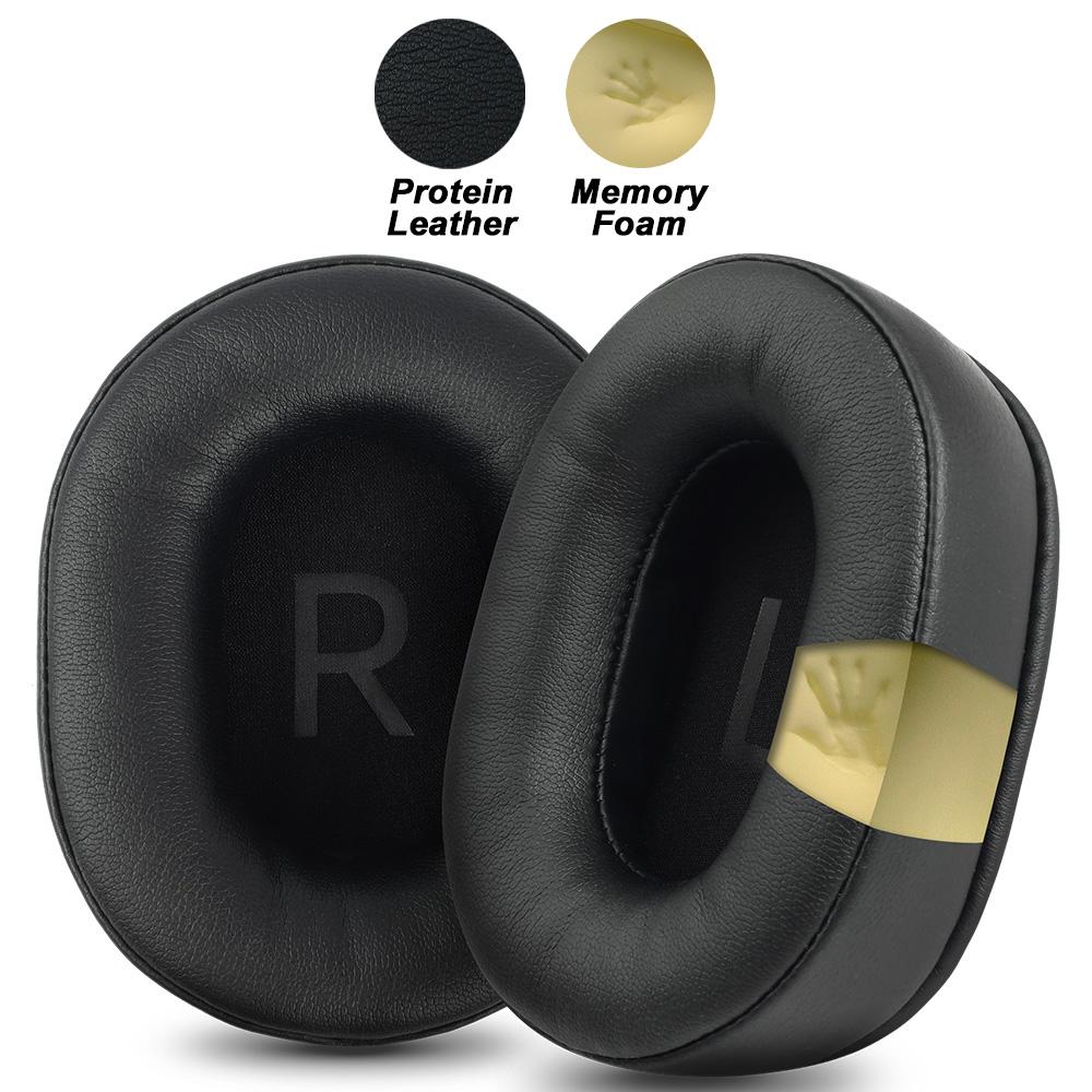 Earpads for Baseus GH02 White Earphone Pads Gaming Wireless Replacement Headphones Earmuffs Mesh Cloth Memory Covers Sponge