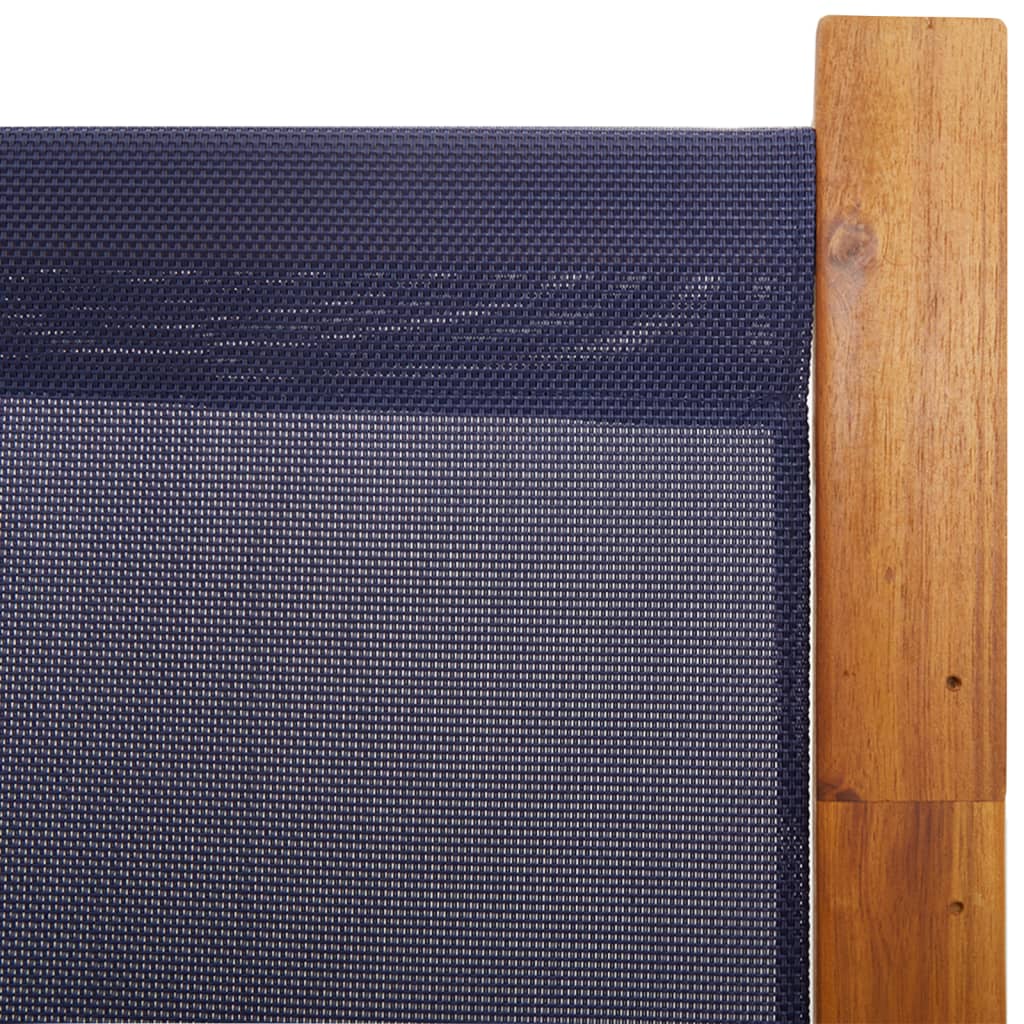 3 Piece Folding Screen In Dark Blue 210 X 180 Cm