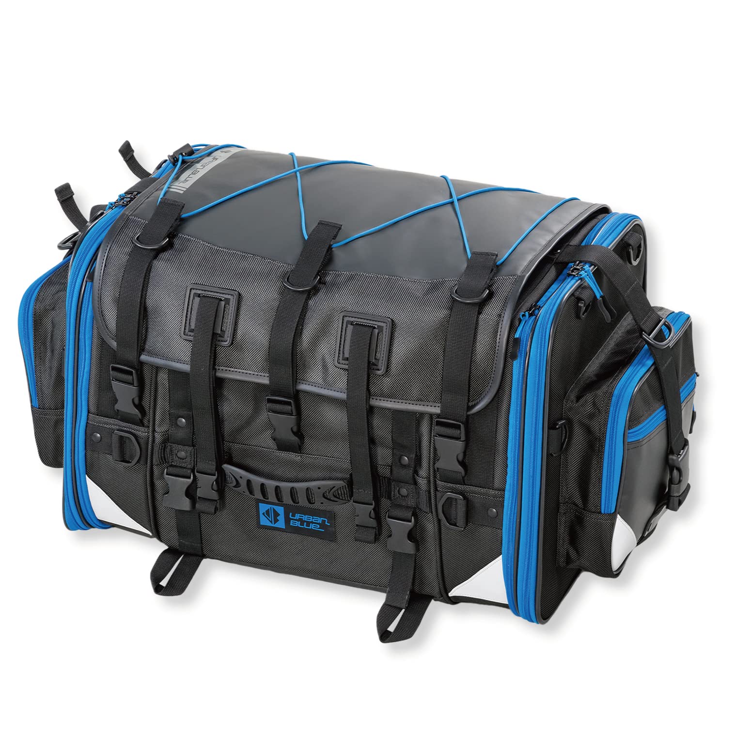 

TANAX MOTOFIZZ Motorcycle Camping Seat Bag Urban 2, Blue, 59-75L Capacity, MFK-277