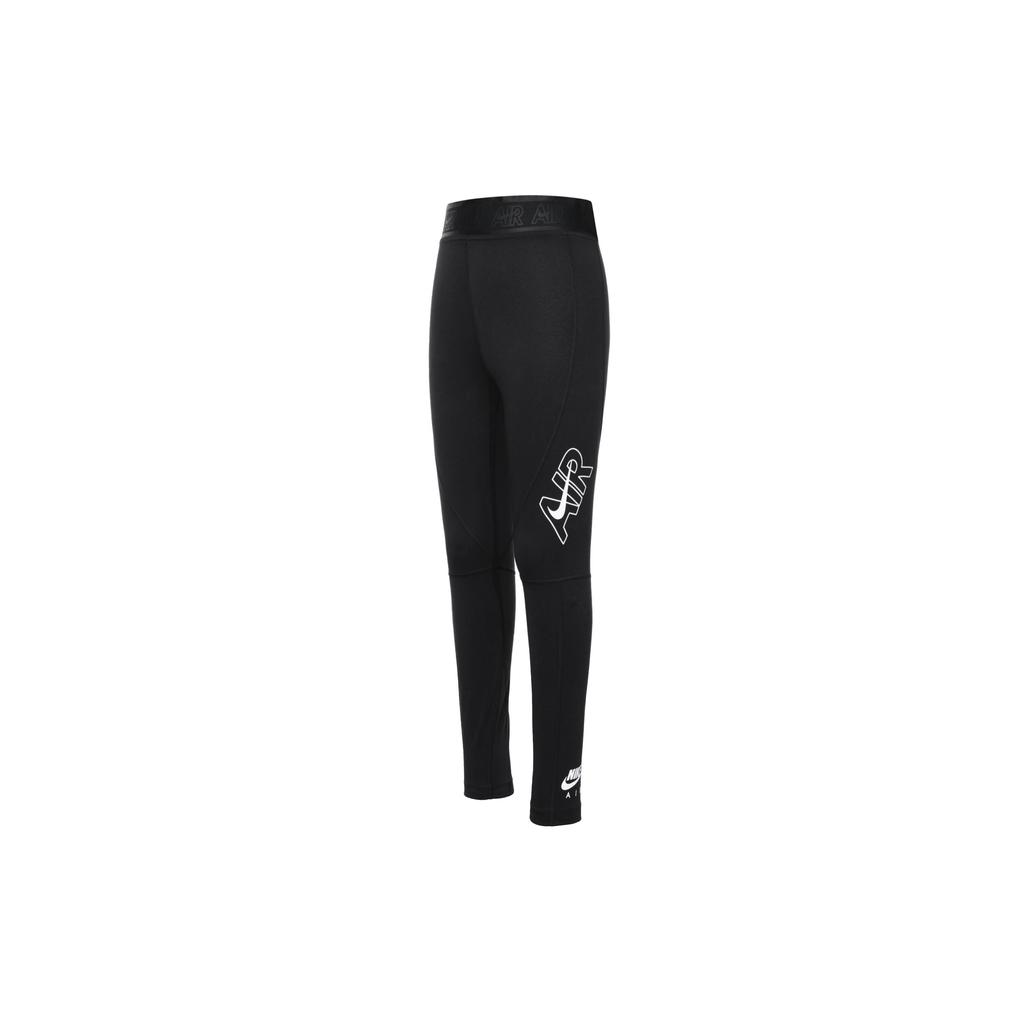 Nike Letter Print High Waist Tight Fitness Pants Women pants Black DM6066-010