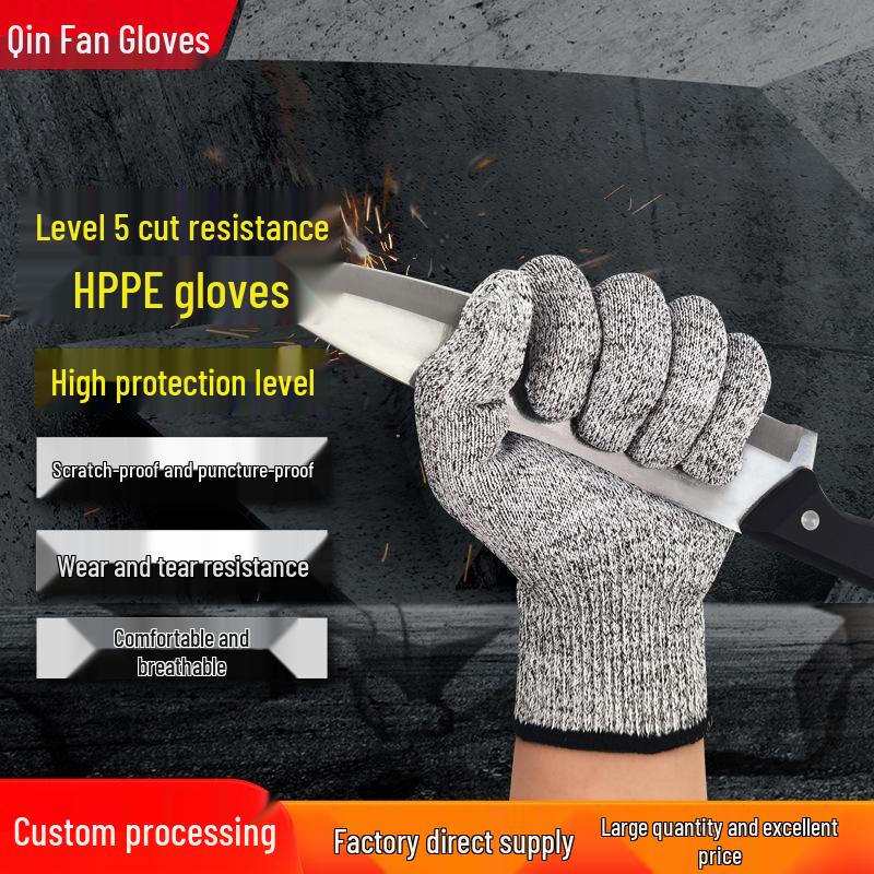 

Level 5 Cut-Resistant HPPE Work Gloves - Wear-Resistant, Tear-Proof Safety Protection for Gardening and More HPPE Fiber Cut-Resistant Gloves - XS (Children s)