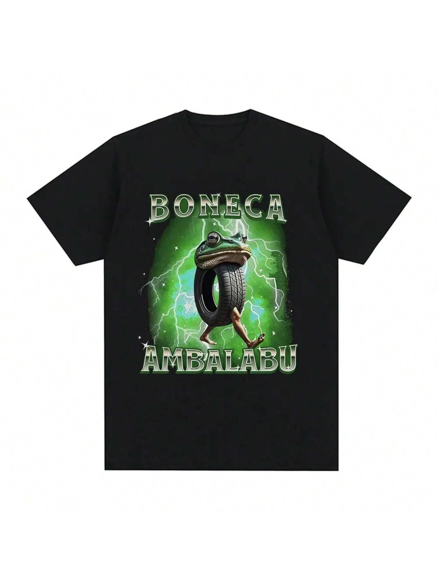 Boneca Ambalabu Funny Italian Brainrot Meme Frog T-Shirt Wounisex Clothing Fashion Humor T Shirts Unisex Summer T Shirt Tops S разноцветный