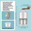 1PC Hand Crank Ice Shaver, Cotton Ice Fruit Shake Smoothie Machine, Household Ice Cube Ice Crusher, Salmon Seafood Fresh-keeping Ice