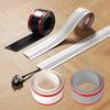 1pc 3meters/118.11in PVC Wire Safety Strip, Self-Adhesive, Resilient Wall & Floor Cable Cover Protector