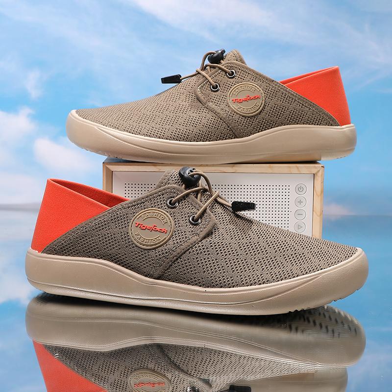 New Men Casual Shoes Breathable Mesh Shoes Designer Sneakers Soft Flat Men Sneakers Luxury Men Loafers Comfortable Driving Shoes