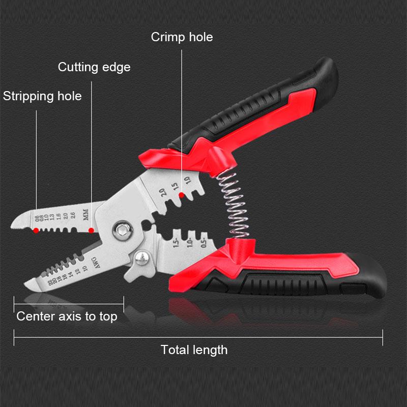 Multifunctional Universal Pliers Hardware Wire Cutters Professional Electrician Anti Slip Durable Repair Tools Crimping Pliers