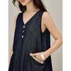 INMAN Fresh Shell Denim A-line Dress