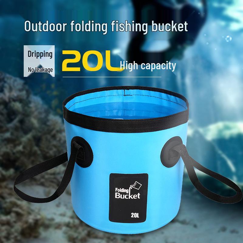 Portable Folding Waterproof Travel Fishing Bucket Bag