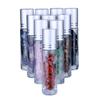 10pcs/set Transparent Glass Essential Oil Gemstone Roller Ball Bottles Perfume Bottle Refillable 10ml