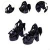 1/4 Scale High Heeled Shoes,Doll Decoration,Coordination DIY Hands On PU Leather Fashion Female