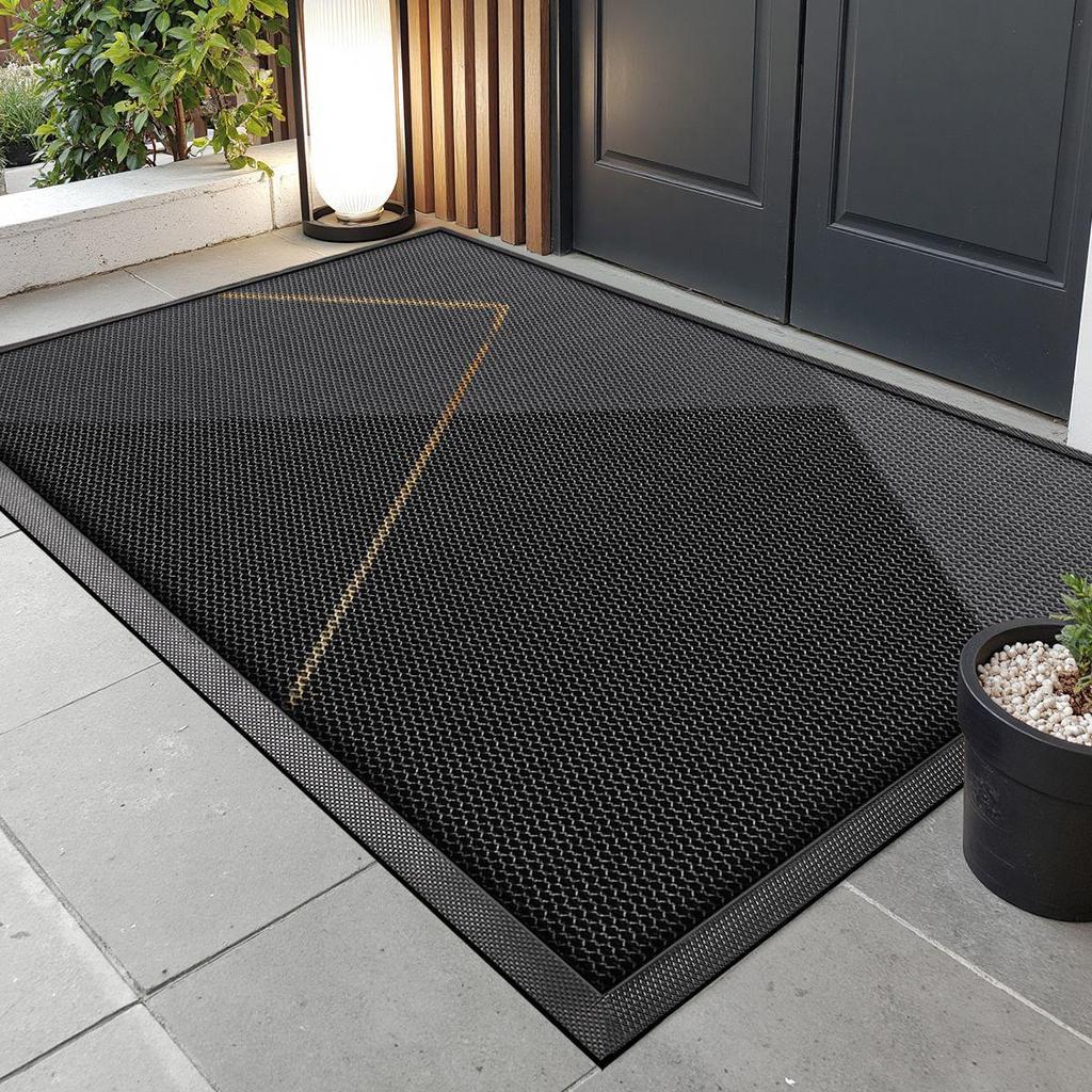 Villa Entry Mat: Durable, Non-Slip, Mud Scraper with Easy-Clean Elastic Mesh
