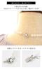 [waco blossom] Necklace and Earrings Pearl Set S 40cm Formal Wear for Women, Weddings, Funerals, and Other Occasions, Shell Pearl, Made in Japan,