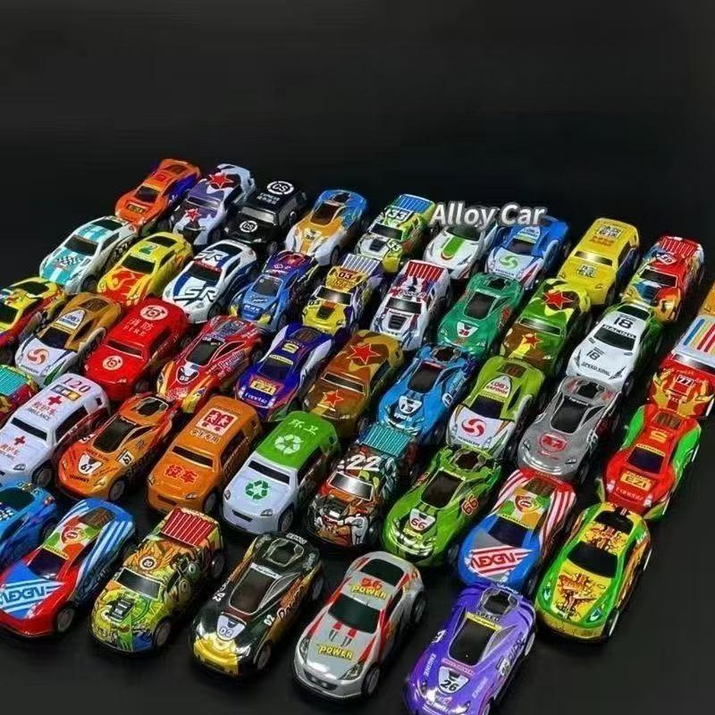 1Pcs Boys Sliding Inertia Pull Back Vehicle Toy Alloy Diecast Car Mini Cars Model Toys Birthday Gift For Kid Toddler