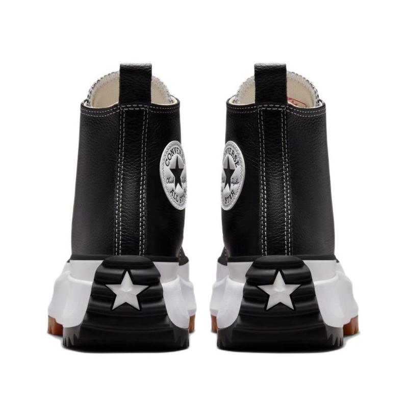 Converse Run Star Hike Comfortable Platform High Top Canvas Shoes Unisex Black