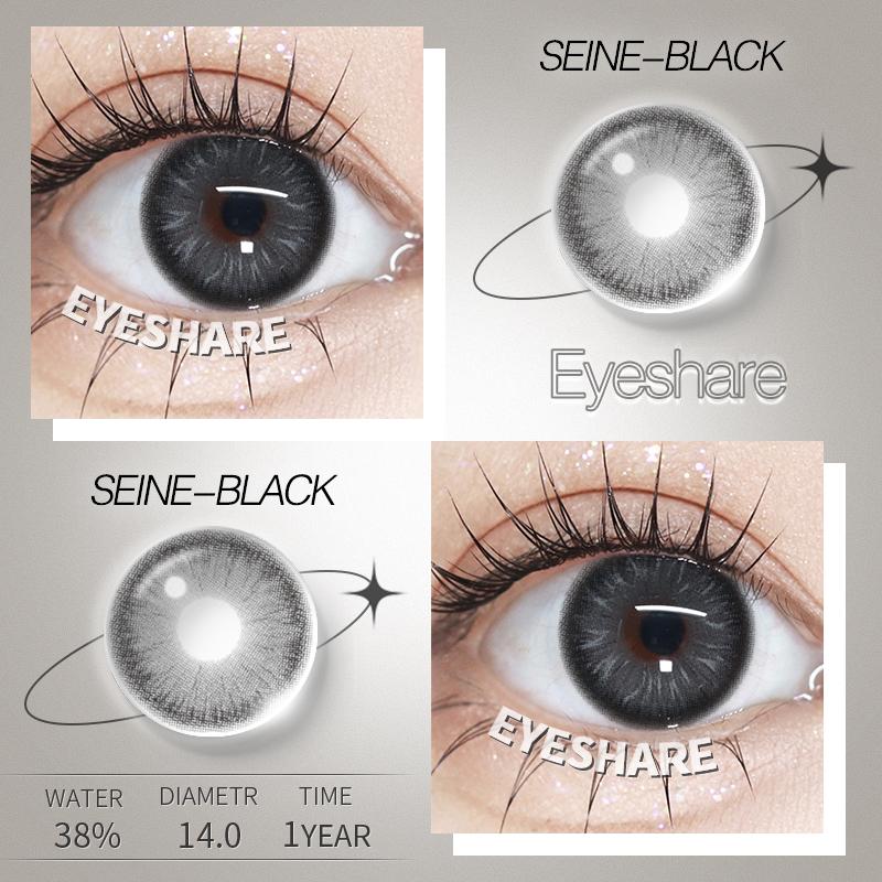 

EYESHARE Цветные контактные линзы Новейшая модель Черные Натуральные Мягкие линзы Темно-зеленые Косметические цветные контактные линзы Коричневые Косметические линзы 1 пара