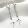 Gothic Inspired Hoop Earrings Star/Thorns Rivet Ear Buckles Fashion Ear Accessories for Theme Gatherings and Event