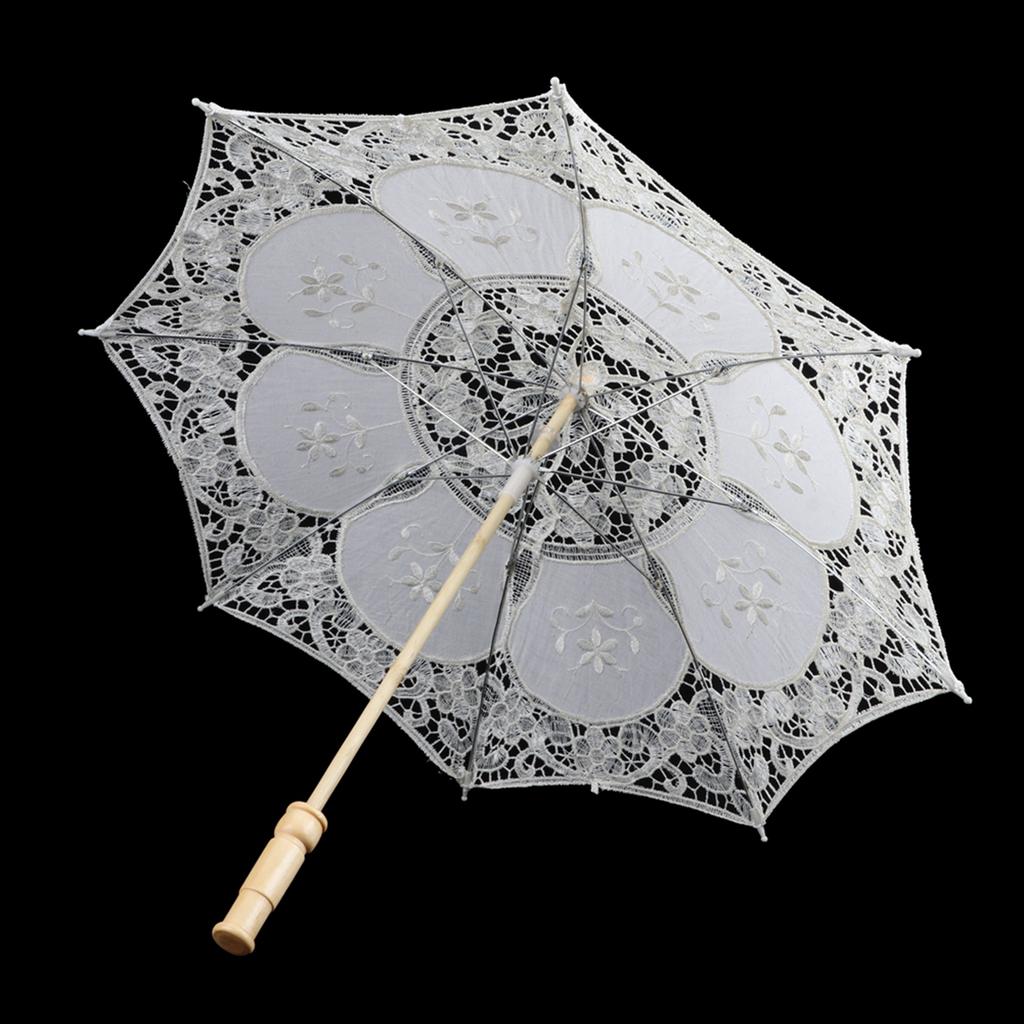 West   Bridal Lace Umbrella Parasol Banquet Stage Photography Prop Wedding Supplies