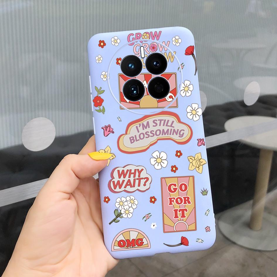 For Huawei Mate 50 Pro Case 2022 Cute Cartoon Cat Painted Soft TPU Protective Cover For Huawei Mate50 Pro DCO-LX9 CET-LX9 Fundas