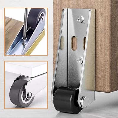 Seitenmontiertes Schiebetür-Rollenrad Universal-Möbelrolle Möbel