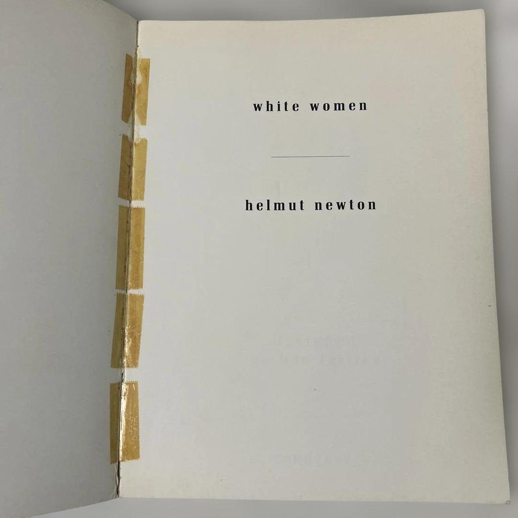 [USED] Photobook White Women Helmut Newton Books