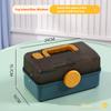 1 Piece of White Household Medicine Classification Box, Large Capacity and Multiple Layers, a Must-have for Home Storage
