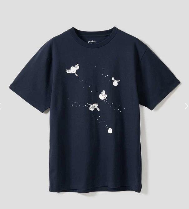 Graniph Shimaenaga Trajectory TShirt Navy Unisex 2025ss Jp Limited Original M
