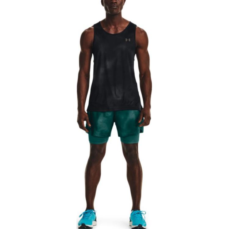 Under Armour Camiseta Deportiva de Running sin Mangas Iso-Chill Color Sólido para Hombre Tops Negro 1377875-001