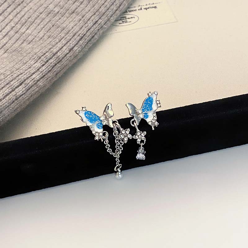 

Новые модные градиентные бабочки асимметричные серьги простые бабочки кисточки серьги дамы подарки на вечеринку как