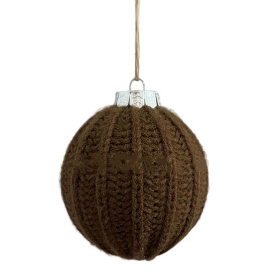 Crochet Ball Christmas Ornaments Handmade Knitted Ball Christmas Tree Ornaments Rustic Hanging Decoration for Winter Holiday Home Decor